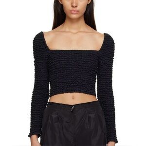 Staud Eleanora Top in Black